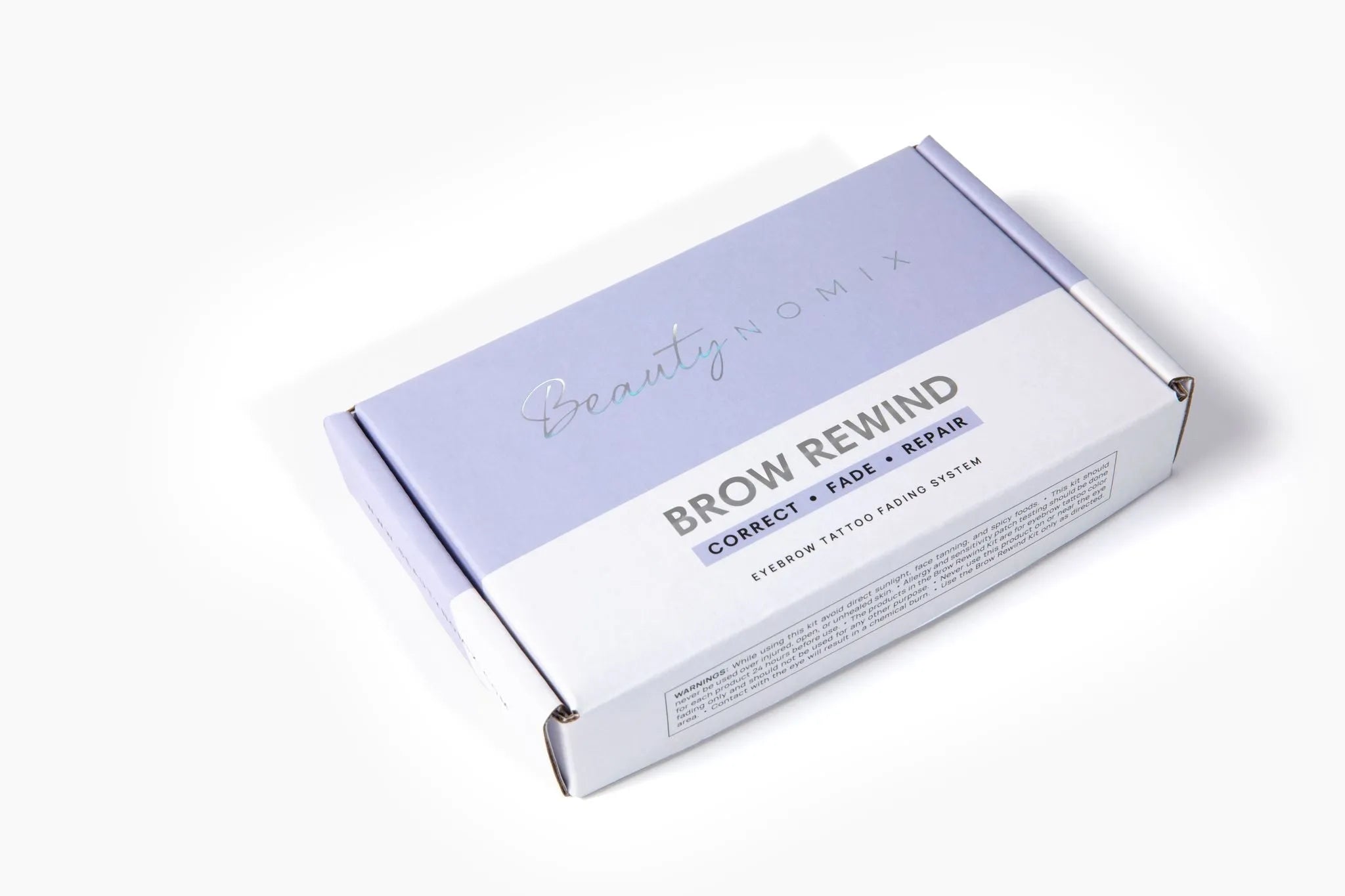 BROW REWIND microblading removal kit by BeautyNomix for fading and correcting eyebrow tattoos at home