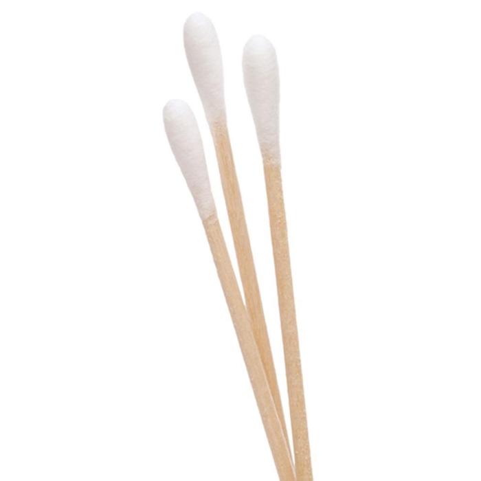 BeautyNomix long wooden cotton swabs, 6 inches, 175 pieces, eco-friendly design