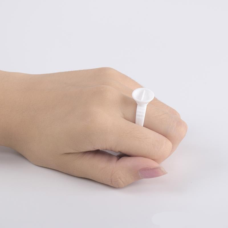 BeautyNomix small tattoo ink cups ring wells in clear plastic, 100 pack for pigment application