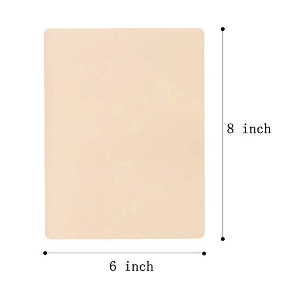 Beige latex microblading practice skin sheets by BeautyNomix, ideal for honing eyebrow tattooing skills.