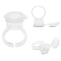 Tattoo Ink Cups Ring Wells with Cap - 50 Pack