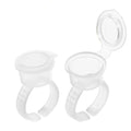 Tattoo Ink Cups Ring Wells with Cap - 50 Pack