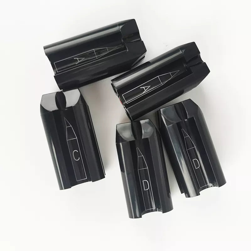 Black wax pencil sharpeners for permanent makeup outlining pencils by BeautyNomix.