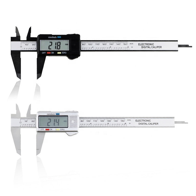 BeautyNomix digital eyebrow caliper tool for precise brow measurements, featuring a sleek design and easy-to-read scale.