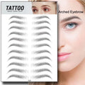 Temporary Eyebrow Tattoo Set - Standard, Arched, or European Styles