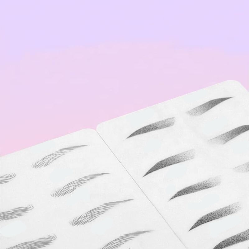 White silicone permanent makeup practice skin, extra long, 5 pack by BeautyNomix