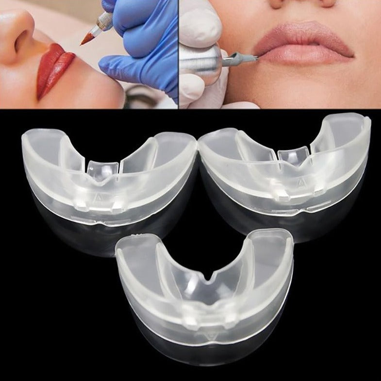 Pack of 5 transparent mouth guards for lip tattooing and lip blushing by BeautyNomix