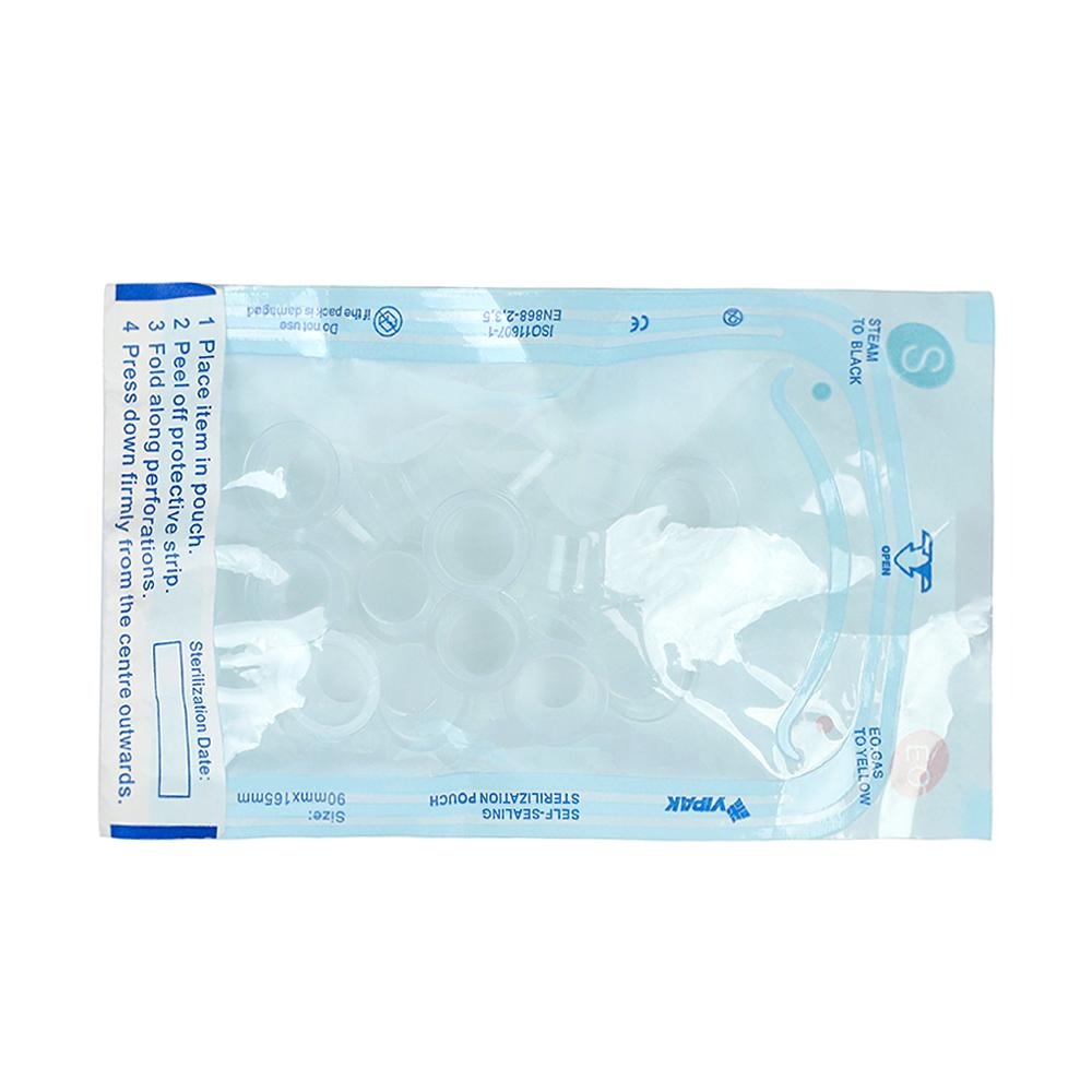 Clear sterile tattoo ink cups in a pack of 20 by Face Deep, designed for pigment application.