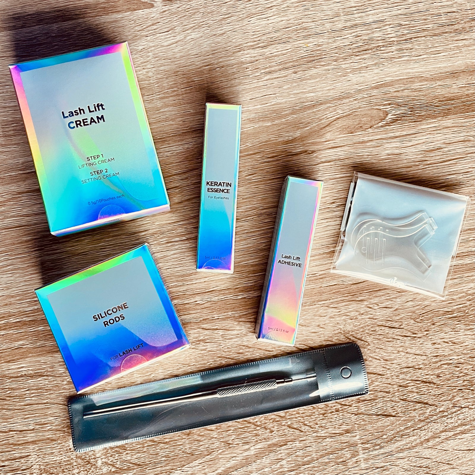 BeautyNomix Professional DIY Lash Lift Kit with keratin, includes tools for at-home eyelash perming.