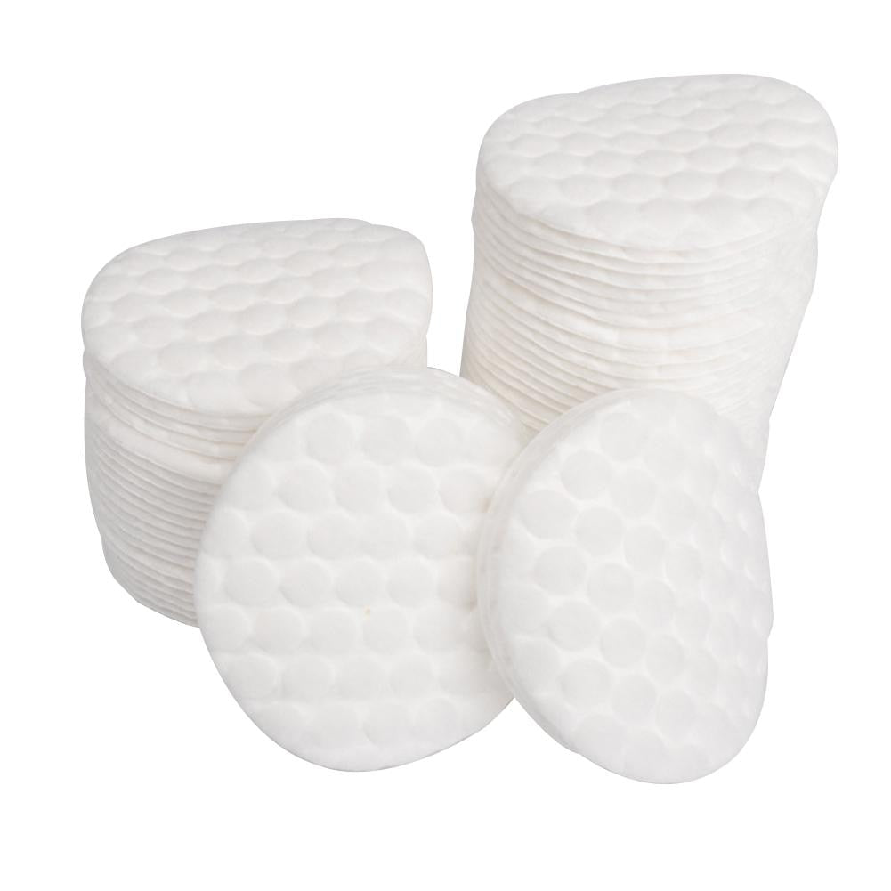 BeautyNomix pure round cotton pads in white, 100 pieces for gentle cleansing and makeup removal.