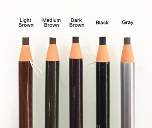 Permanent Eyebrow Pencils - Wax, Waterproof (Box of 12)