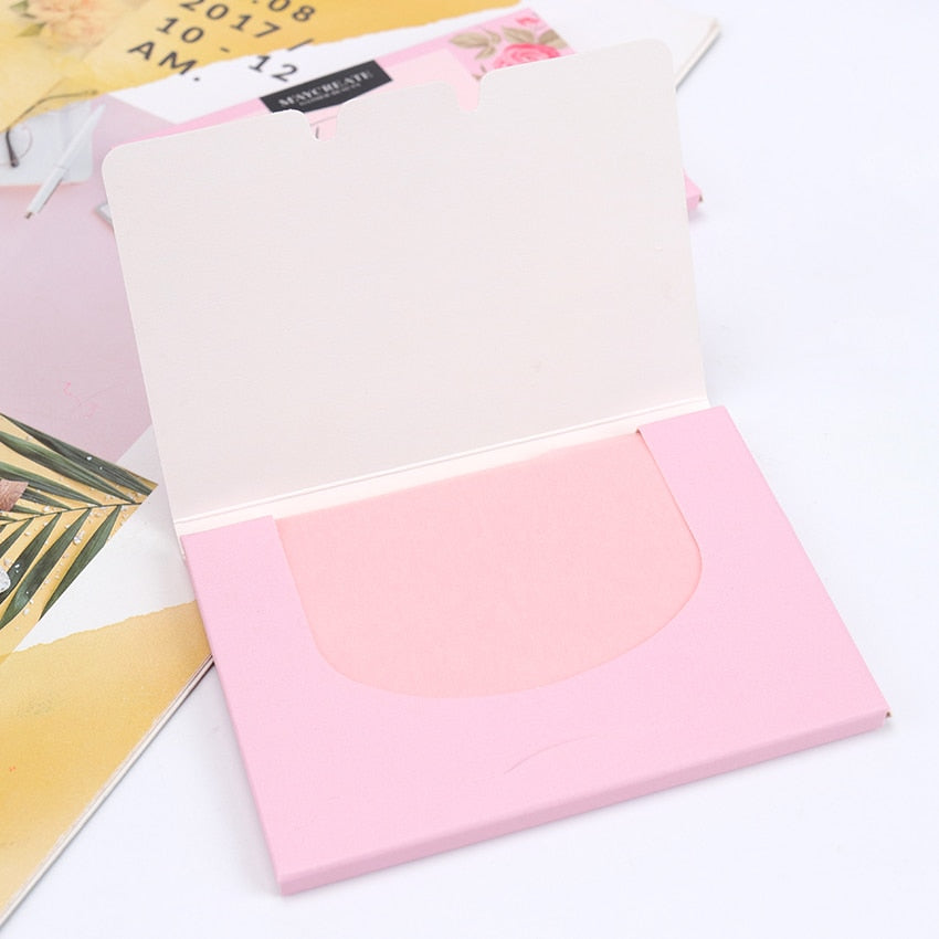 Maycreate oil-absorbing blotting paper sheets for tattoo aftercare, 100 pack, designed for effective oil control.