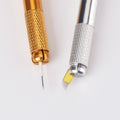Golden Microblade Tool w/ Blade-Lock Design, Aluminum Alloy (Set of 5)
