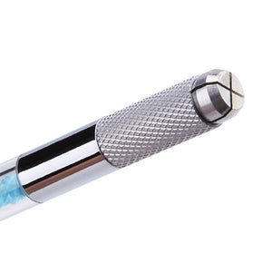 Jewel Microblade Tool - Handle W/ Dual Needle Ends, Aluminum, (Set of 5)