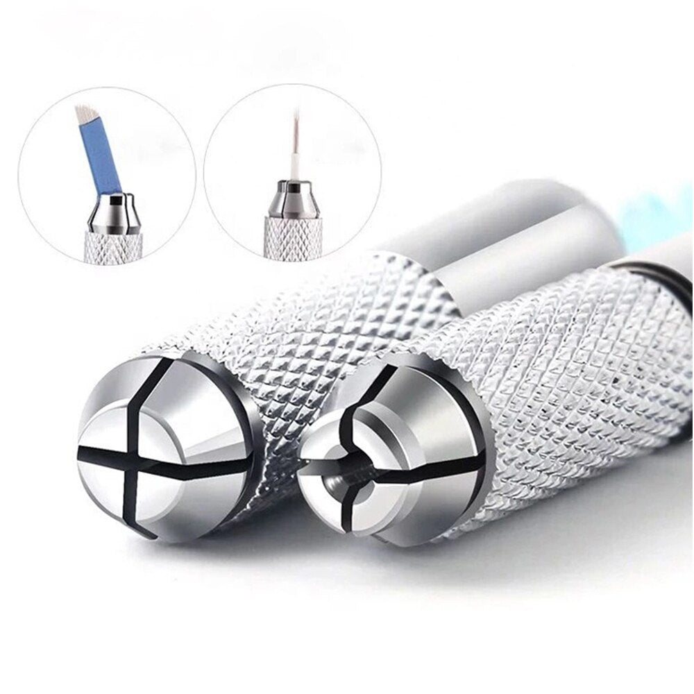 BeautyNomix aluminum microblade tool set with dual needle ends in mixed colors, lightweight and disposable