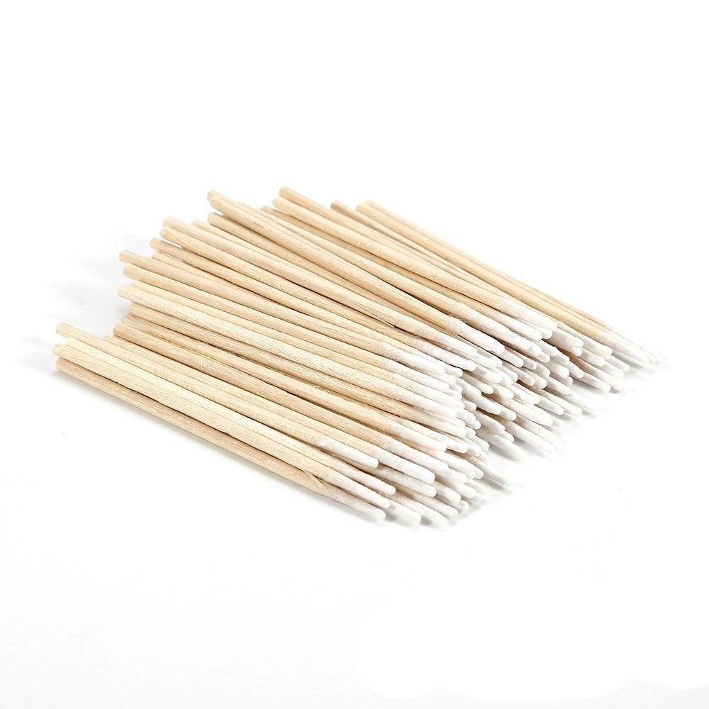 Long pointed wooden cotton swabs, 7 inches, 500 pieces by BeautyNomix